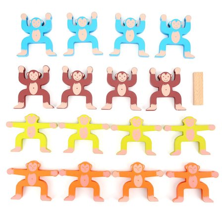 Pædagogisk legetøj til børn - Balancerende stabelklodser i træ