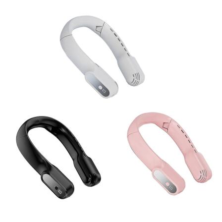 Mini-kaulatuuletin USB-lataus, terävättömä, kädet vapaat