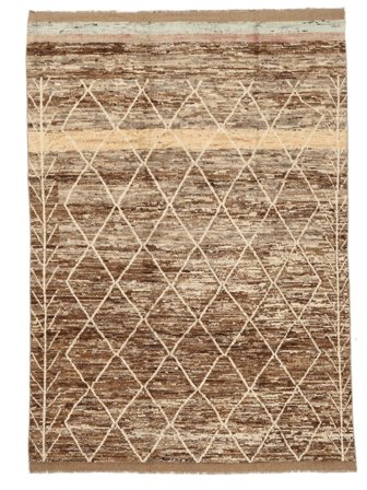 Berber Style Rug 245X344 Brown/Orange Wool, Afghanistan