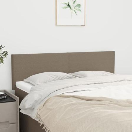 Vidaxl Huvudgavlar 2 St Taupe 72x5x78/88 Cm Tyg Taupe