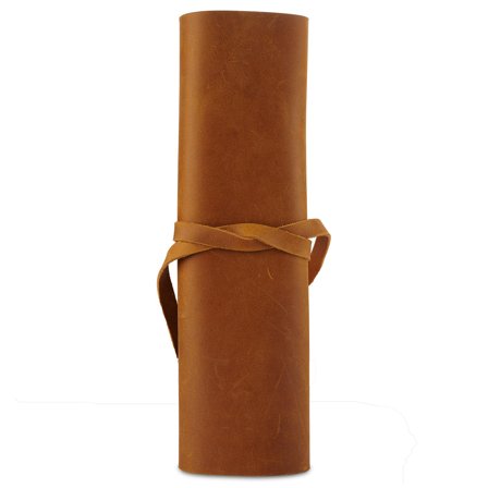 Trousse à couteaux en cuir marron pour hommes - Cadeaux pour les gourmets - pour Hommes - Fawler