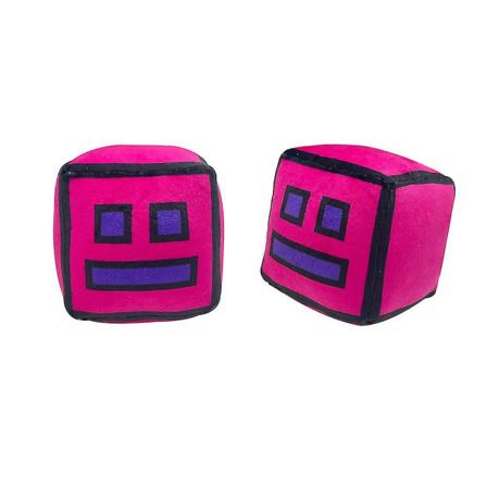 12cm The Geometry Dash Plys Legetøj Plysdyr Dyr Udstoppet Legetøj Spil Firkanter Pp Bomuldssamlinger Kreativ Gave