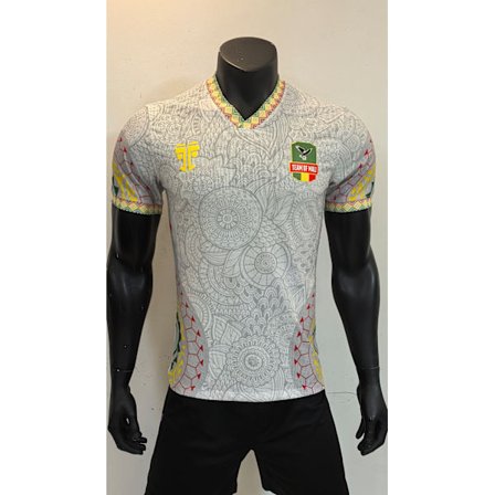 25-26 Malis landslag i fotboll, vit spelartränings-t-shirt S-3XL