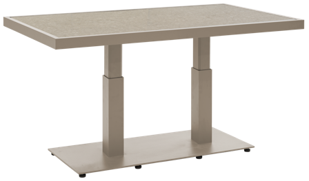 Brafab Scale Soffbord 140 cm Khaki/Greish Keramik, Utemöbler