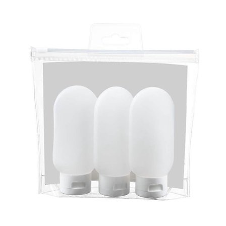 100ml Silikon Reiseflasker Toalettflasker Silikon Væske Reiseflaske Sett Reisestørrelse Beholdere, 3 stk