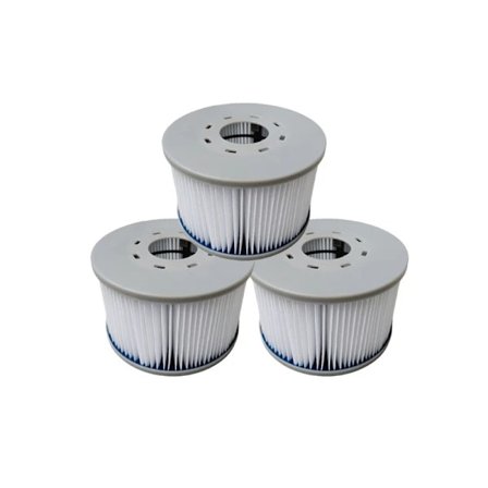 3-pak MSPA Oppustelige Spa Filterpatron Udskiftninger, 10,6 cm Diameter 3 stk