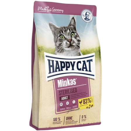 Happy Cat - Minkas Sterilised Poultry 10 kg - Katt - Kattefôr & kattemat - Tørrfôr for katt - ZOO.no