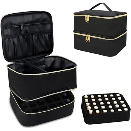 Neglelakk oppbevaring - Neglelakk etui - Sminkeveske - Negleveske - Neglestylist veske