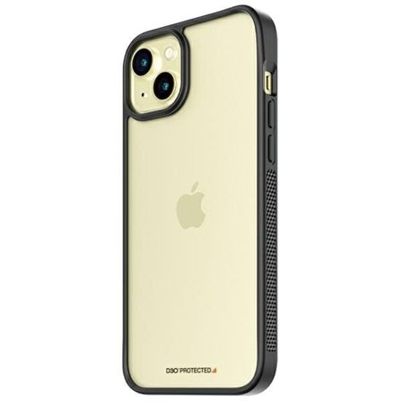 PanzerGlass ClearCase til iPhone 15 Plus / 14 Plus - militær kvalitet, klar og sort