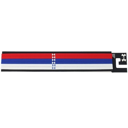 Under Armour - Rot headband Mütze - 6-Pack Womens Mini Elastic Red/Blue/White Headband @ Hatstore