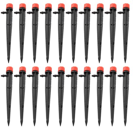 20 stk. justerbar mikro drypvanding 8 vandudløb have sprinkler drypvander