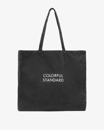 Organic Cotton Tote Bag - Faded Black - Female - One Size