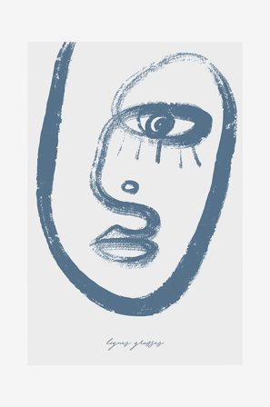 Malerifabrikken - Poster Lignes grasses 2 - Beige - Posters - Fra Homeroom