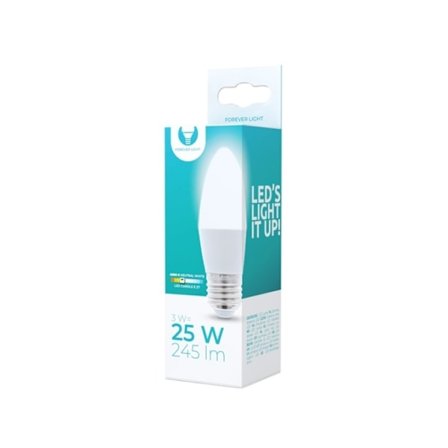 LED-Lampa E27, 3W, 230V, 4500K, Vit neutral