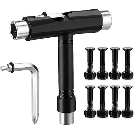 Alt-i-ett Skateboardverktøy, Bærbar Multifunksjons Skateboardverktøy