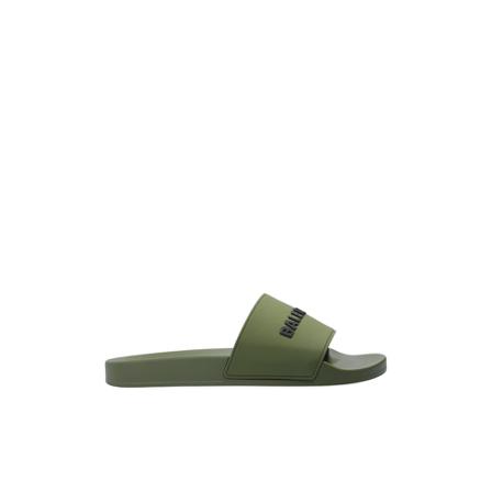 Balenciaga, Slides with logo Groen, Heren, Maat:42 EU