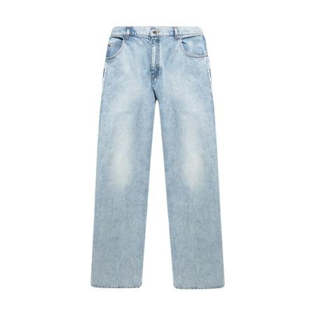 Balmain, Straight Jeans Blauw, Heren, Maat:W31