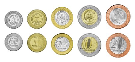 Angola - Møntsæt med bimetalliske mønter - 5 mønter