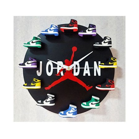 Hjem 30cm AJ1-12 Væg Ur Væg Ur til Hjem Stue Soveværelse Kontor Cafe Bar Dekoration (JORDAN)