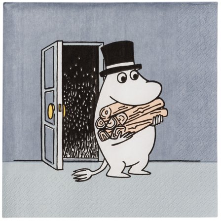 Moomin arabia Muuminpappa paperiservetti 33 cm