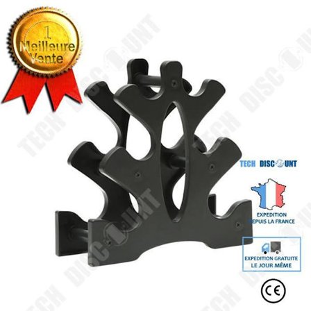 Haltteri Hylly Teline TD 3 Tasoa Varastohylly Max 14kg Vapaa Paino Organisoija Kuntosalille Kotona Musta