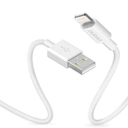Dudao USB-kaapeli USB - Lightning 3A 1m - Valkoinen