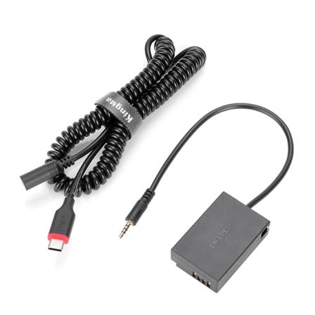 LP-E17 Dummy-batteri för DC-koppling med Type-C power för 77D 200D 750D 760D 800D 850D M3 M5 M6 Cam
