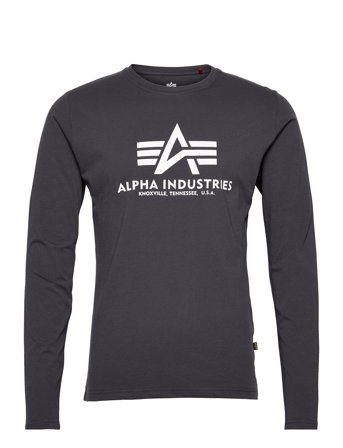 Alpha Industries Basic Longsleeve Bl - Black - XXL