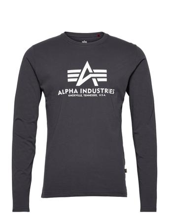 Basic T - Ls T-shirts Long-sleeved Musta Alpha Industries