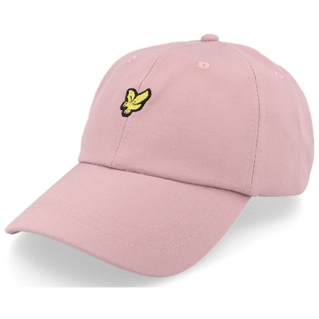 Lyle & Scott - Roze unconstructed Cap - Seersucker Baseball Cap Hutton Pink Dad Cap @ Hatstore