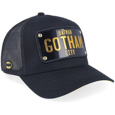 Capslab - Black trucker Czapka Z Daszkiem - Batman Gotham City Black Trucker @ Hatstore