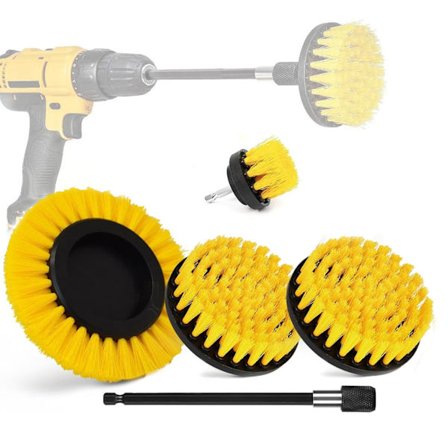 Skurebørster til Boremaskine - Børste - 5-dele