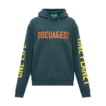 Dsquared2, Hoodies Zielony, Mężczyzna, Rozmiar: S