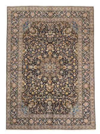 Keshan Fine Rug Oriental Brown/Black Large (Wool, Persia)