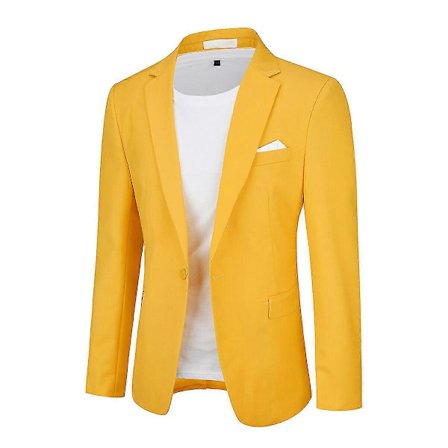 Allthemen Miesten Slim Urheilutakki Yksi Nappi Häät Bleiseri-