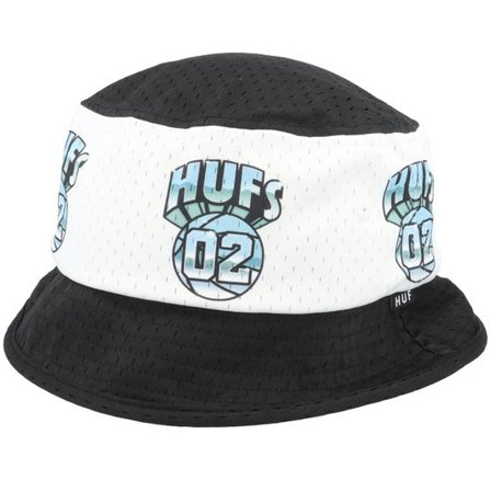 HUF - Svart bucket Hatt - Basketball Mesh Black Bucket @ Hatstore