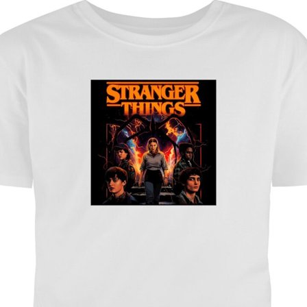 Børne T-shirt Stranger Things Netflix-serie sci-fi mysterium