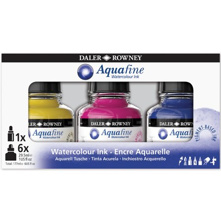 Aquafine Intro Ink Akvarell set 6x29,5 ml