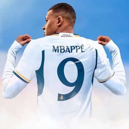 24-25 Real Madrid Mbappe 9 Hemmafotbollströjor Ny Säsong Senaste Fotbollströjor För Vuxna Och Barn Fotboll