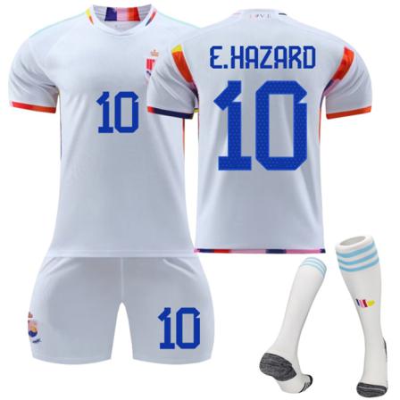 2022 Qatar World Cup Belgien Borta Fotbollströja Set 28