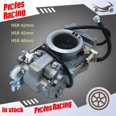 Motorcykel HSR42 HSR45 HSR48 Förgasare Carb För Harley TM42 TM45 TM48 Mikuni 4T Accelerator Pump Performance Pumper Förgasare HSR 42mm