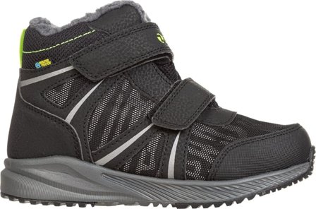 Zig Zag Leisham Kids Reflective Boot Waterproof Children lined boots Black 32