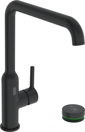 Oras Optima Style Hybrid 2639FHTZ-33 Kjøkkenkran med avstenging, Bluetooth Matt svart, Baderom