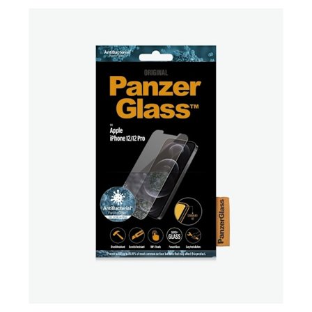 PanzerGlass, Apple, Til iPhone 12/12 Pro, Glas, Gennemsigtig, Klar Skærmbeskytter