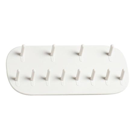 Väggmonterade smycken Display Krok Punch Gratis Ringar Örhänge Halsband Hängande Rack White