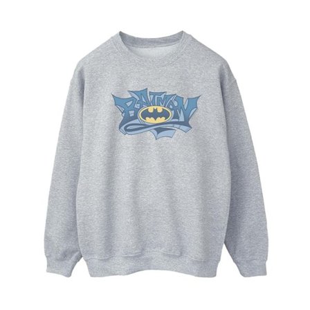 DC Comics Dam/Kvinnor Batman Graffiti Logo Sweatshirt XL Spor