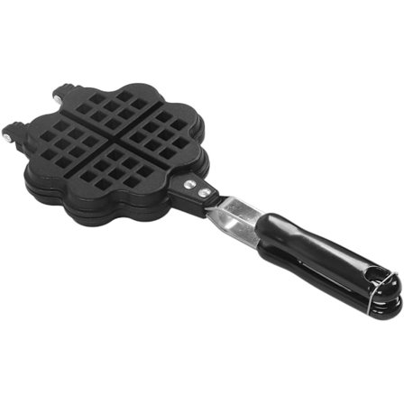 Vaffeljern, dobbeltsidig non-stick vaffelbakebrett, bakeutstyr med håndtak for snacks, frokost, lunsj, vaffelpanne for komfyr