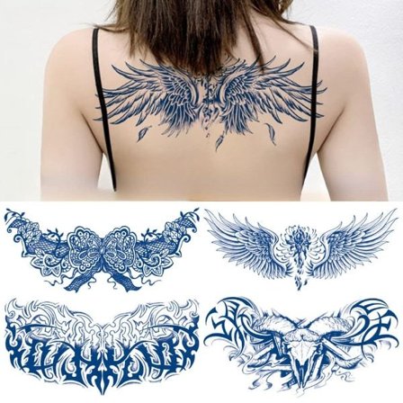 Juice Bryst Klistremerke Tatovering Klistremerke Urte Semi-permanent Blomst Bryst Rygg Tatovering Vinger Tatovering Klistremerke Anti Svette 