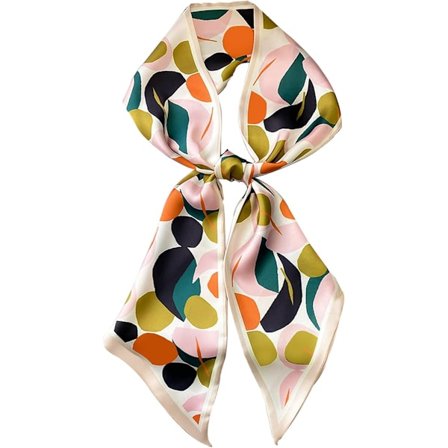 Hår Tørklæde til Kvinder Mode Silkeagtig Satin Hovedtørklæde Åndbart Letvægts Hals Tørklæder Til Håndtaske Tilbehør