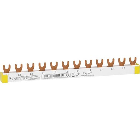 Schneider Electric Resi9 Faseskinne 10 kvmm 12 moduler, Elfordeling & strømforsyning
